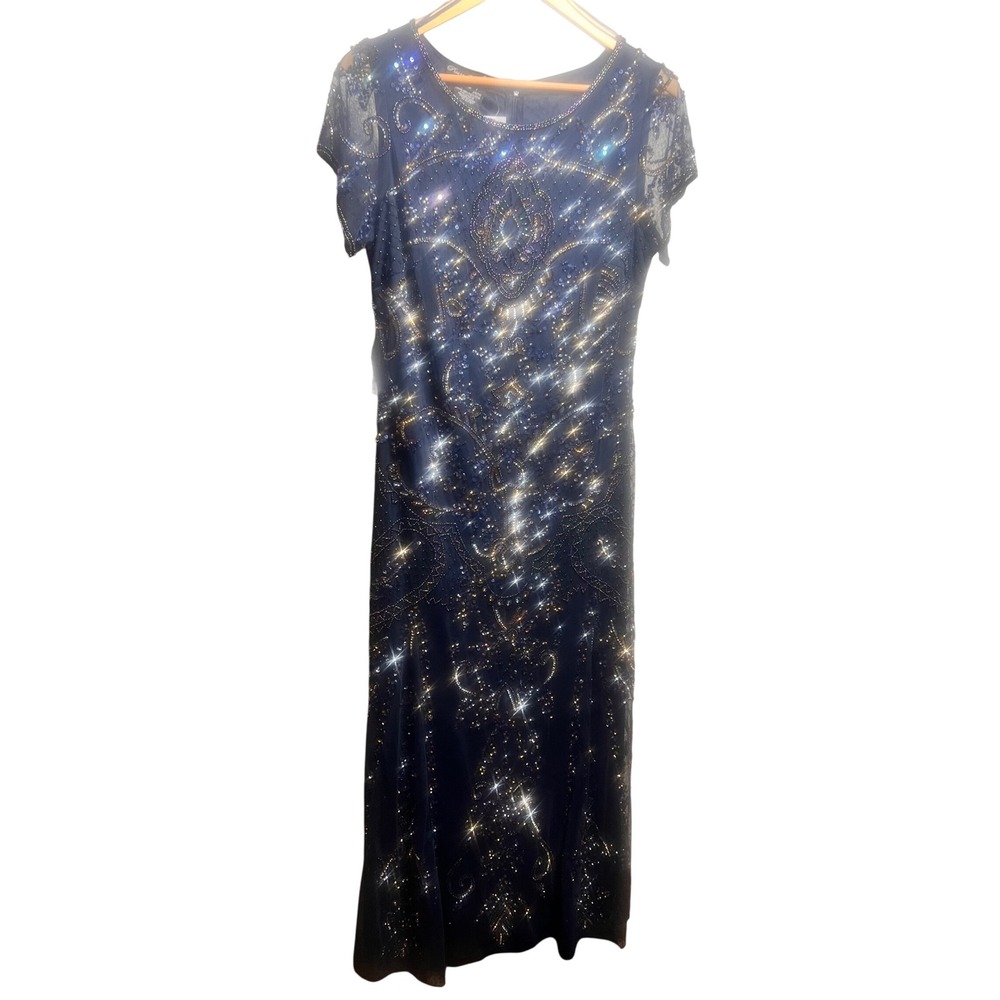 Beaded Sequin Evening‎ Dress Formal Party Special Occasion Sparkly Gown